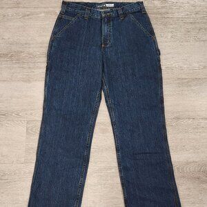 NWT Carhartt Loose Fit Utility Carpenter Blue Jeans (BD4941-M) Men's 31 x 32